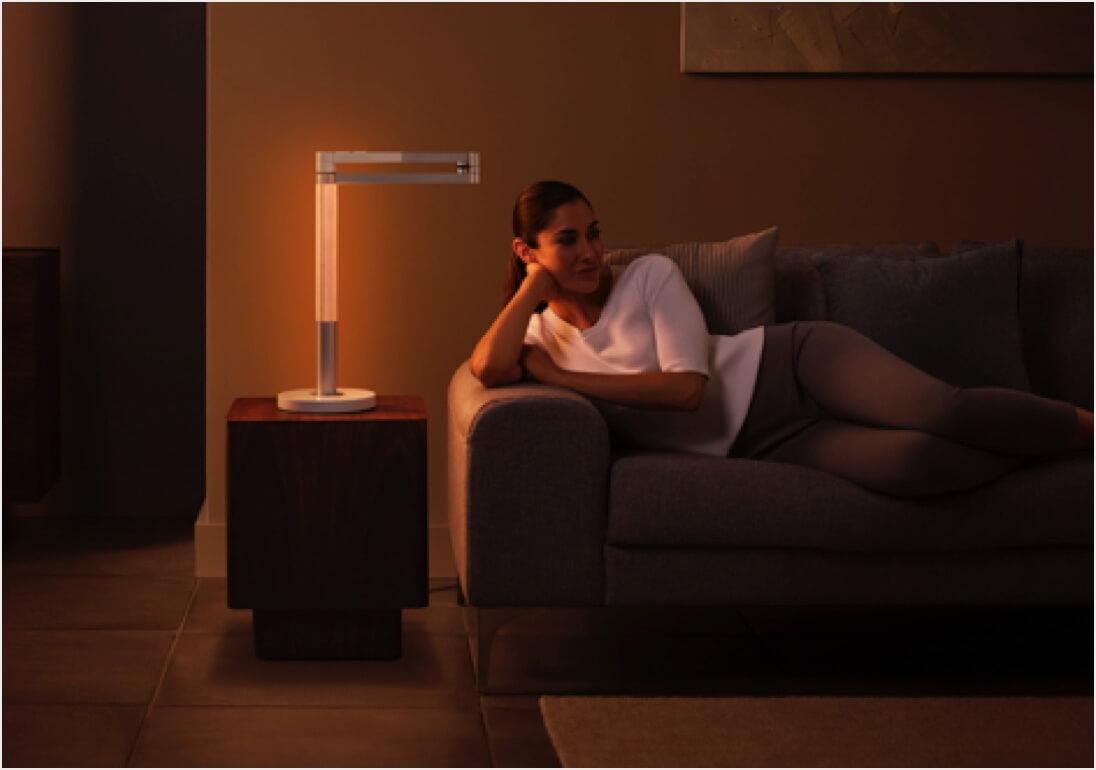 Dyson Lightcycle Morph™ light with illuminated stem